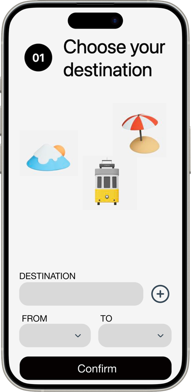 Choose destination feature